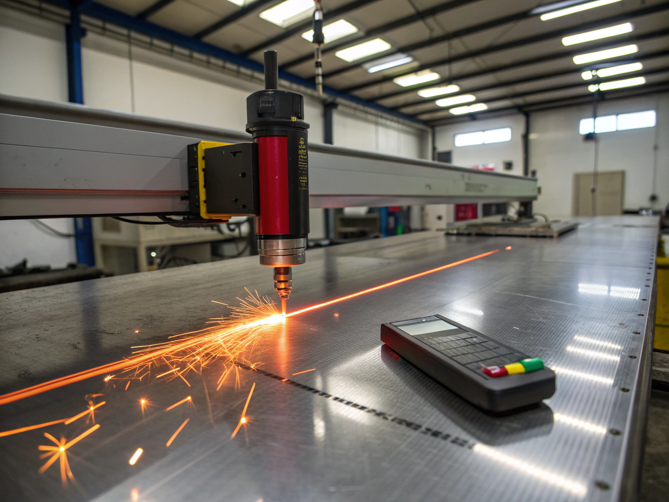Laser cutting through a thick copper plate