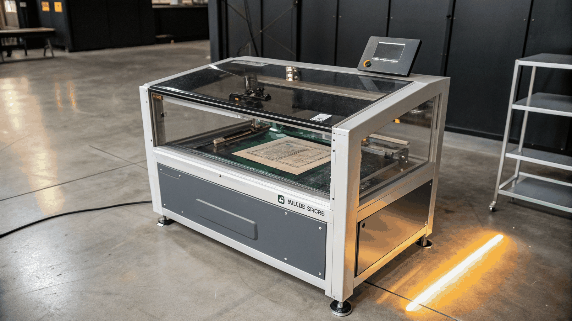 Desktop CO2 laser for leather cutting