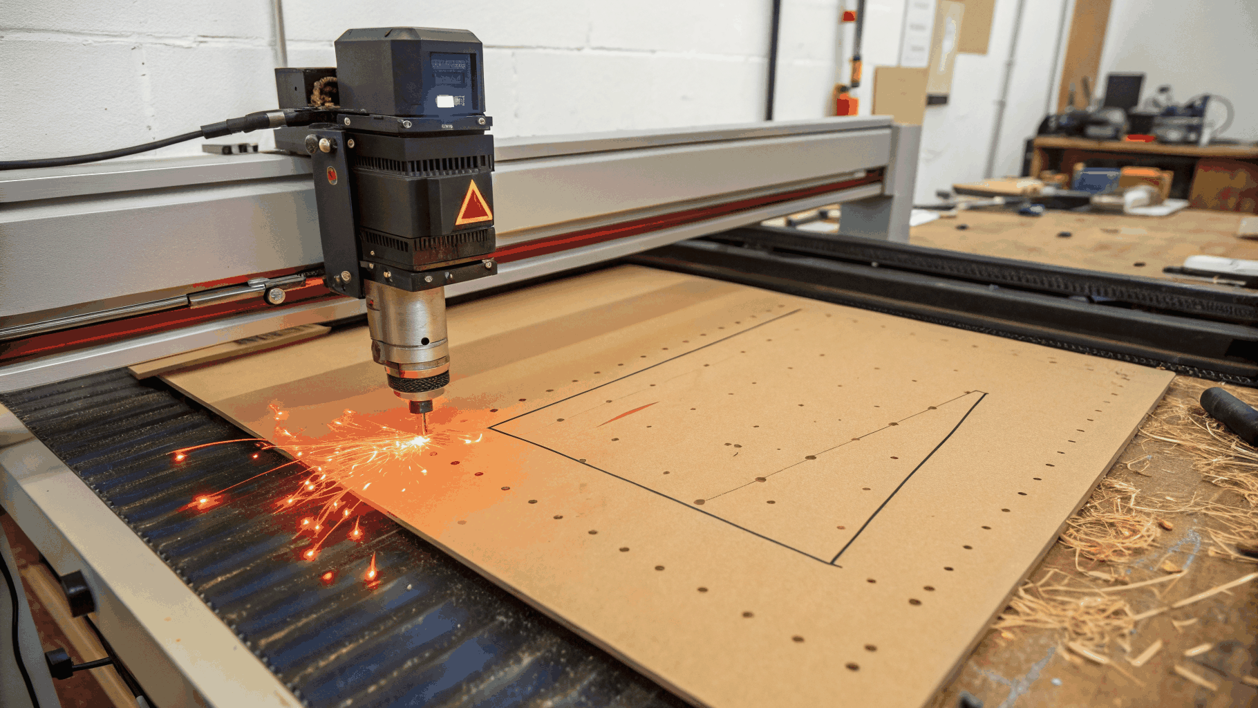 Desktop CO2 laser for rubber stamp making