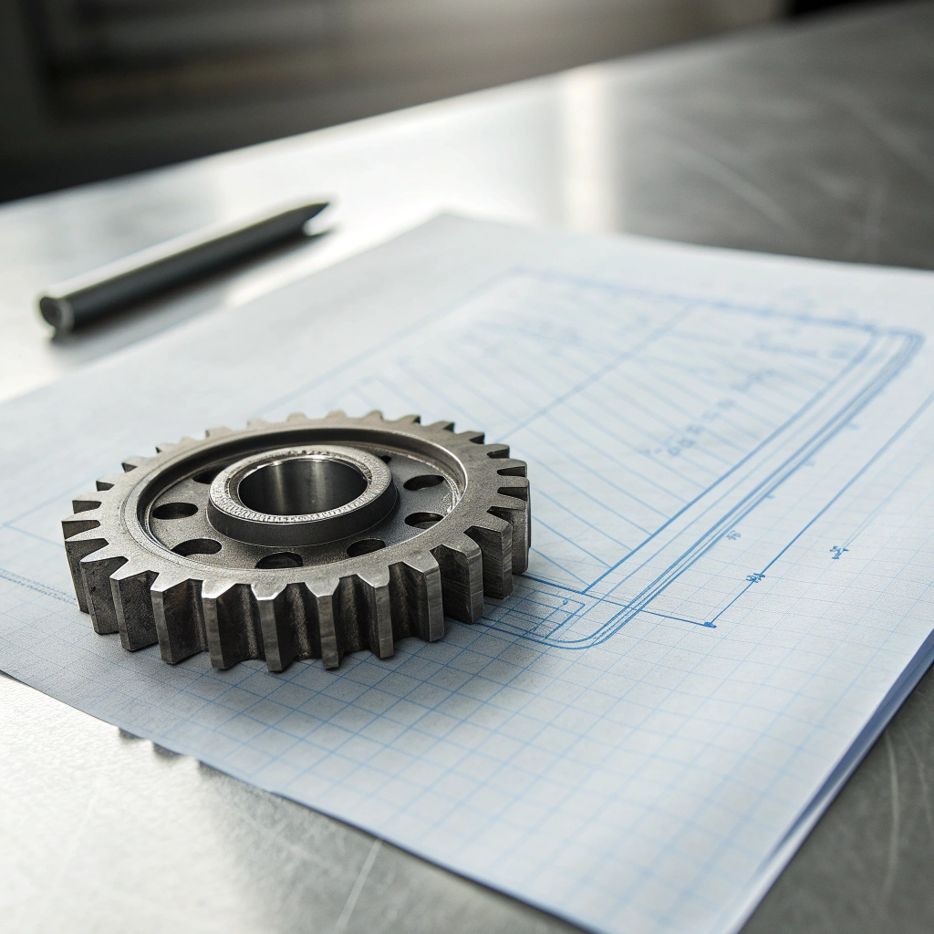 Mechanical gear system icon