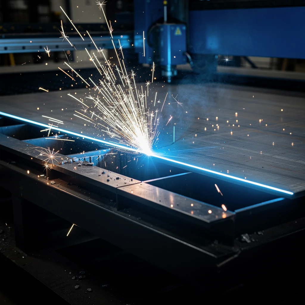 Laser cleaning removing heavy rust from steel